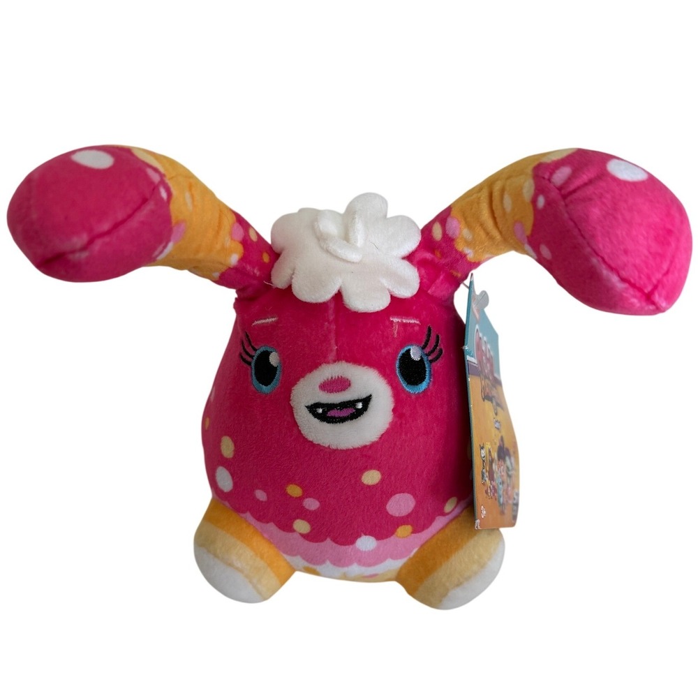 Abby Hatcher Curly Fuzzly Plush Spin Master Nickelodeon Pink Orange Stuffed Toy